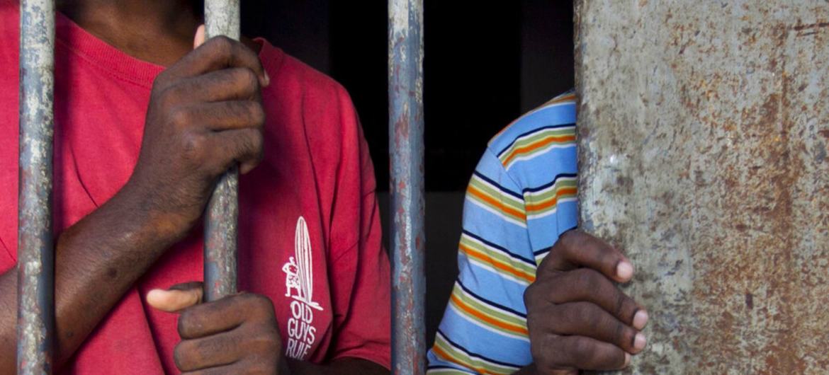 زندانیان در زندان هائیتی