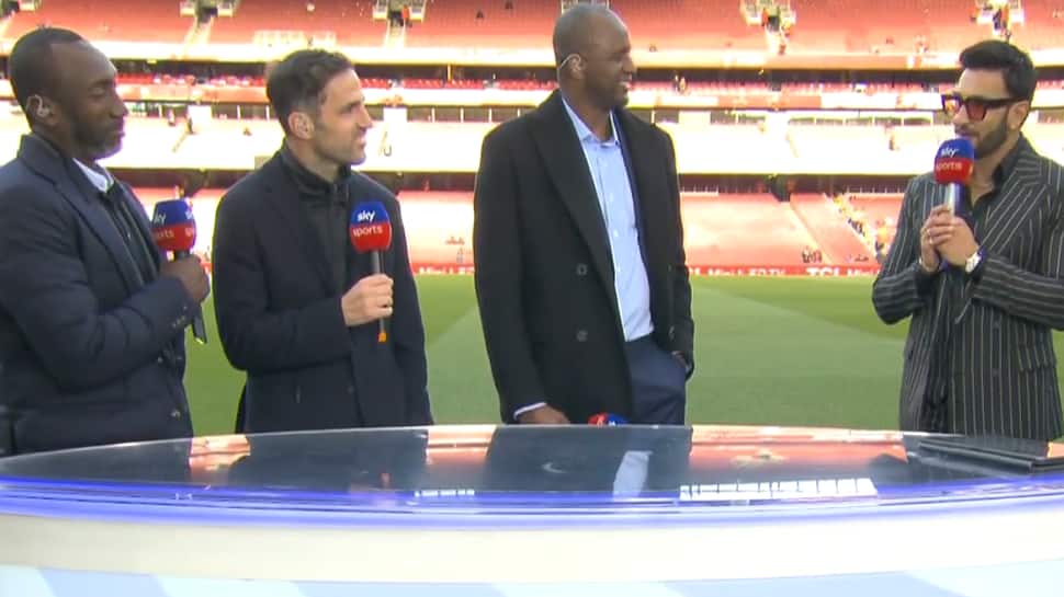 رانویر سینگ در حین گفتگو با اسطوره های آرسنال، سسک فابرگاس، پاتریک ویرا، اینترنت را طوفانی می کند |  اخبار مردم